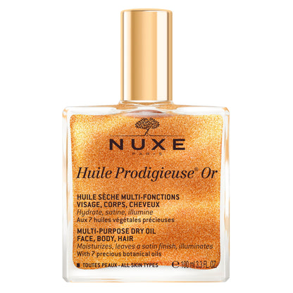NUXE Huile Prodigieuse Shimmer Multi-Purpose Dry Oil for Radiant Glow