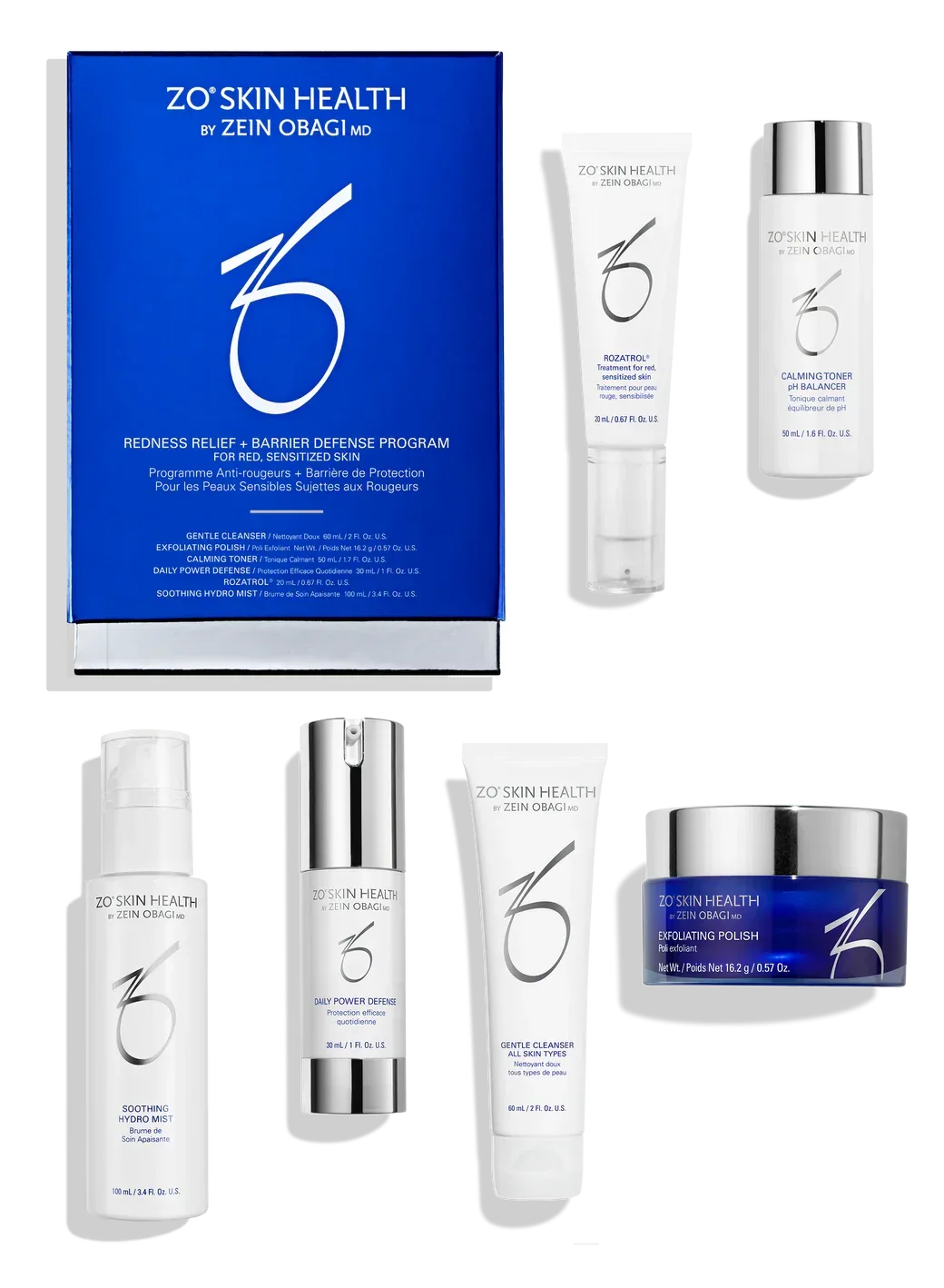 Zo Skin Redness Relief + Barrier Defense Program 6 Product Regimen - DermLane