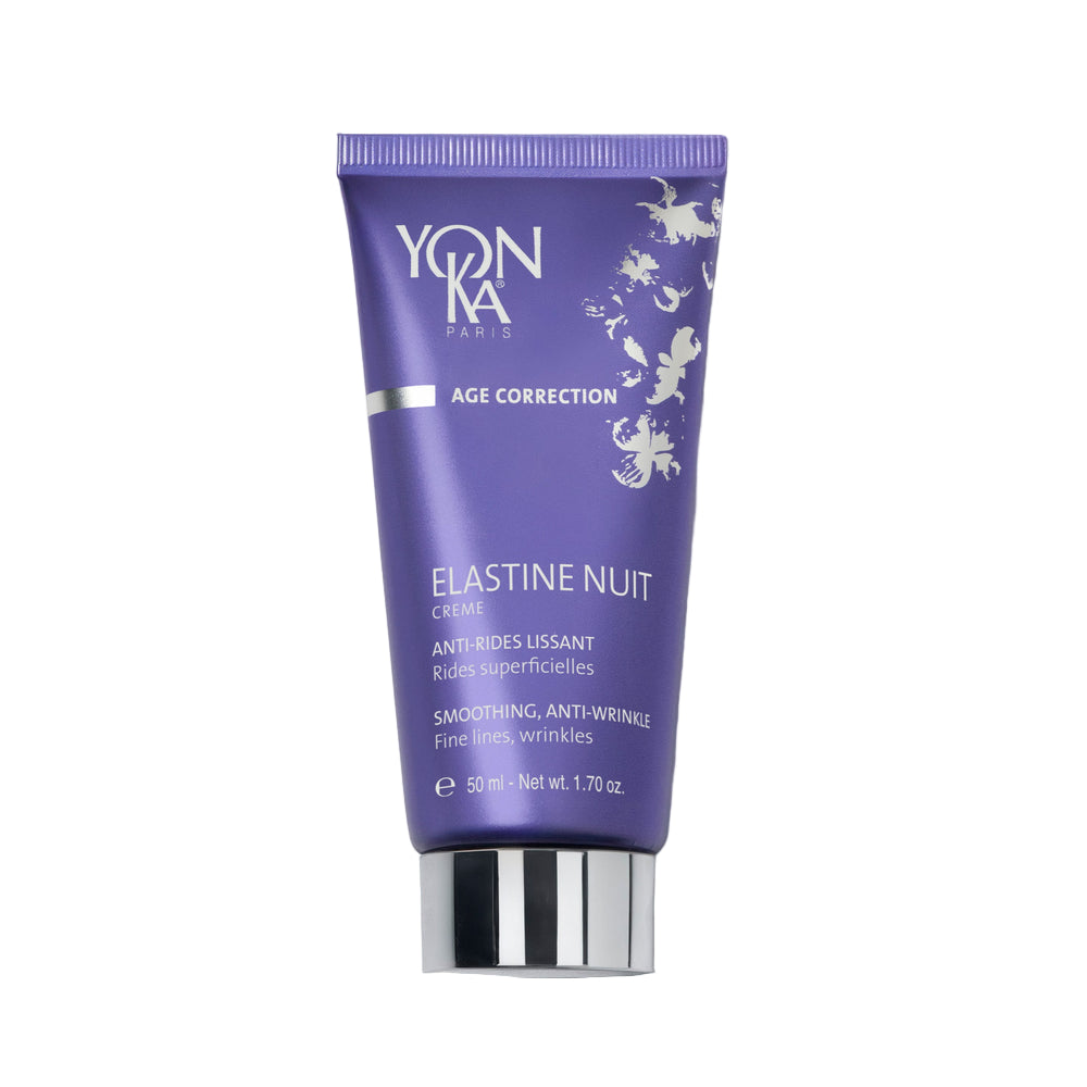 Yon-Ka Elastine Nuit cream tube on a white background